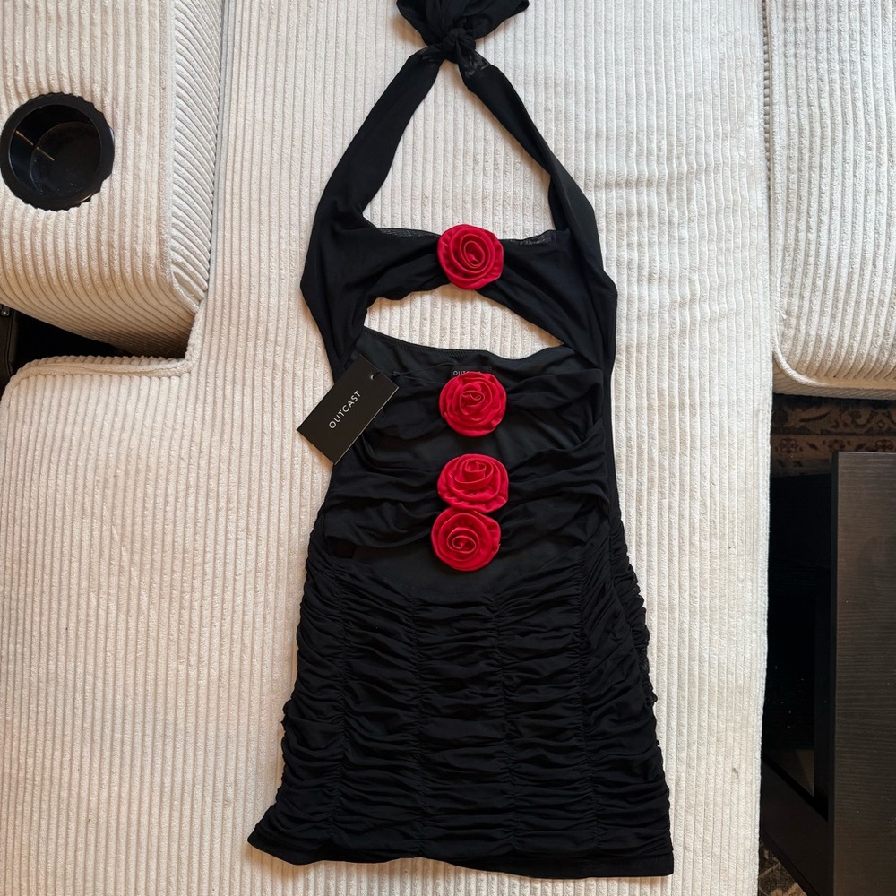 NWT Outcast Khaite Black Mini Dress
